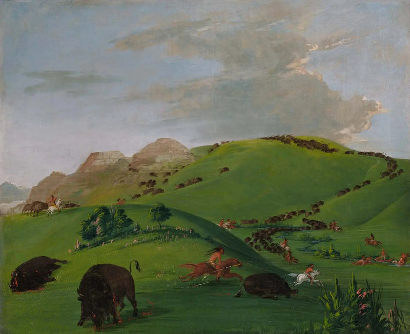 バッファロー・チェイス、イエローストーンの入り口 - ジョージ・キャトリン

Source:
Buffalo Chase, embouchure du Yellowstone - George Catlin