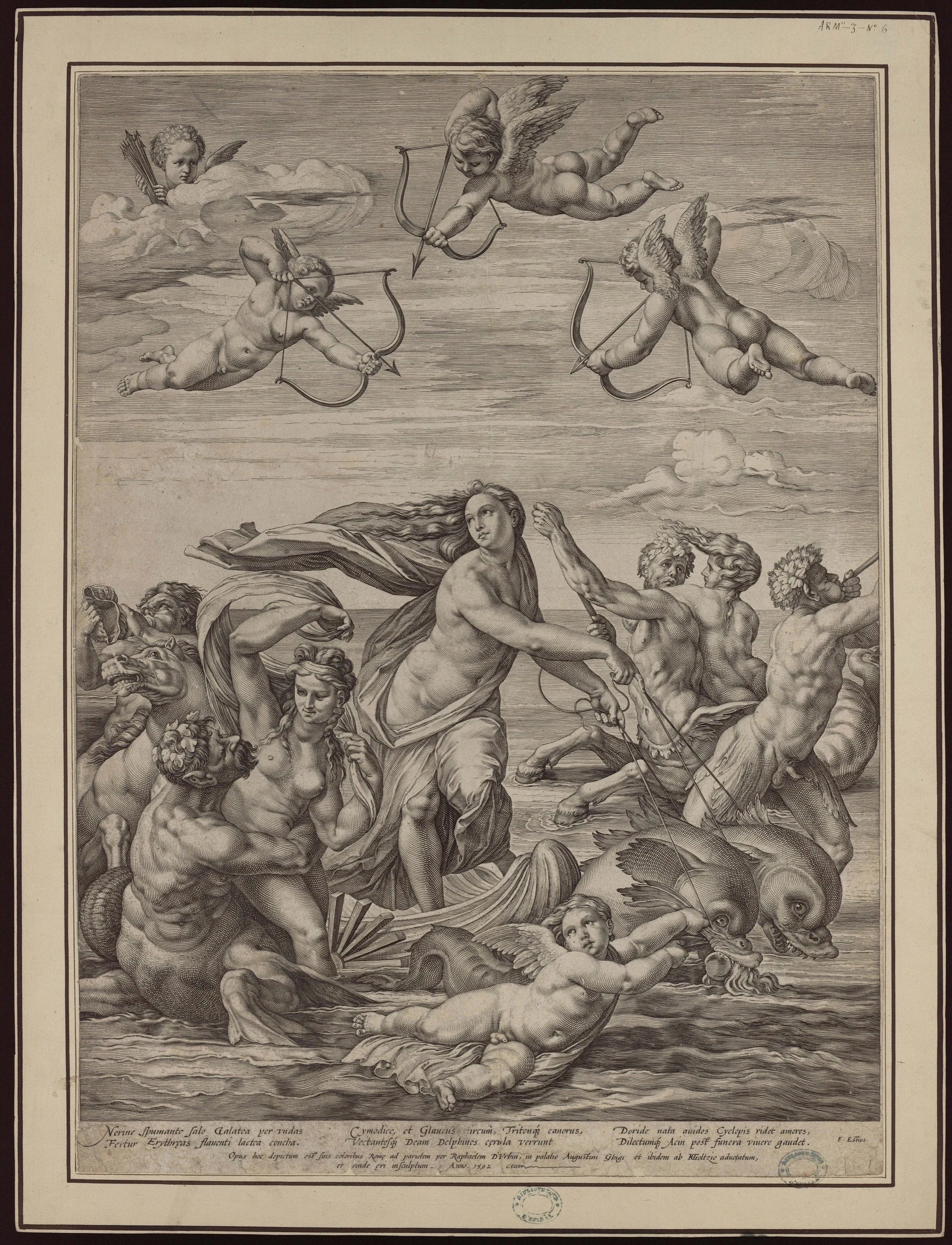 Galatée - Raphaël Sanzio - Réproduction huile sur toile