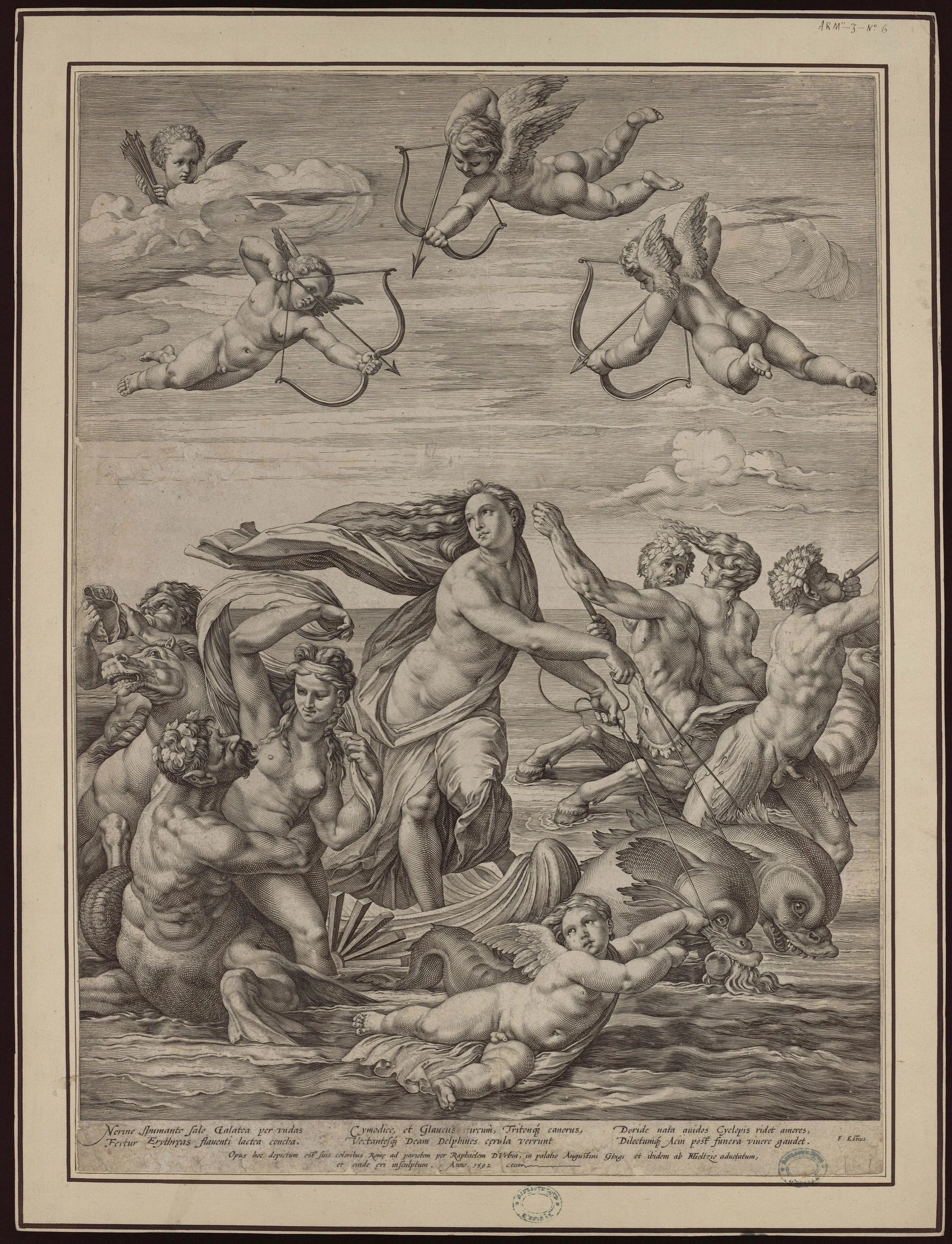 Galatée - Raphaël Sanzio - Réproduction huile sur toile