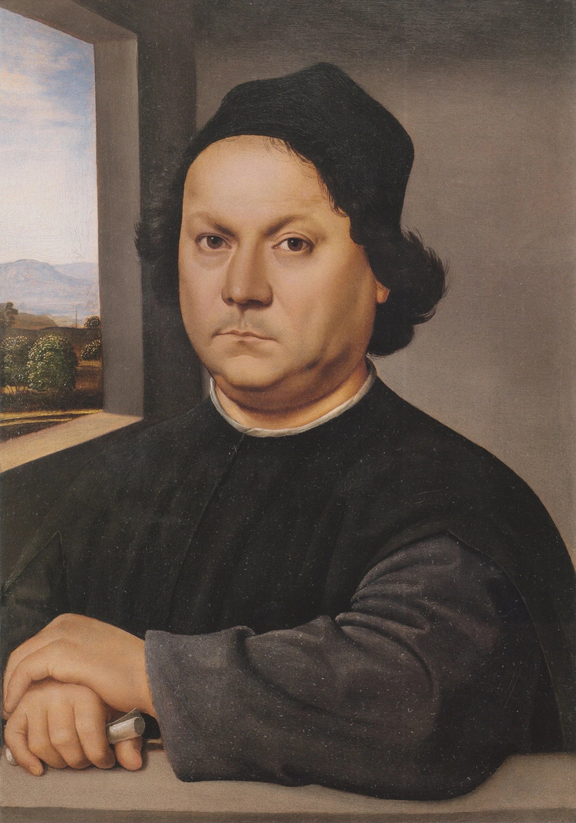 Portrait du Pérugin - Raphaël Sanzio - Réproduction huile sur toile