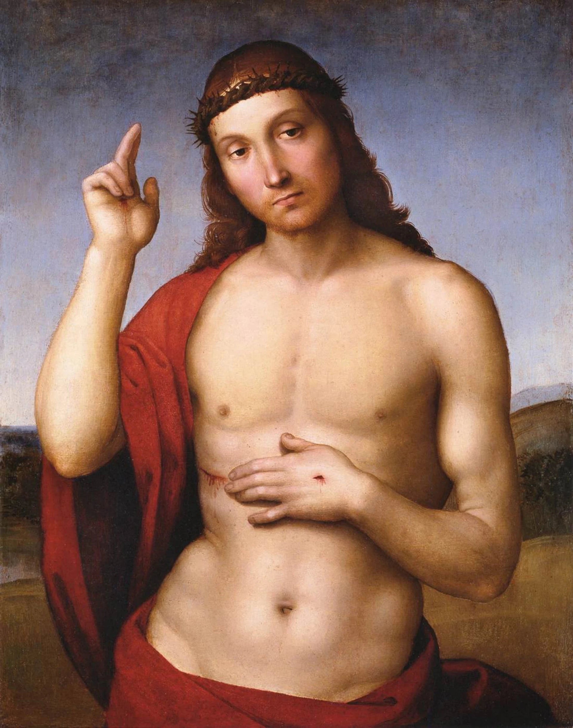 Le Christ bénissant - Raphaël Sanzio - Réproduction huile sur toile