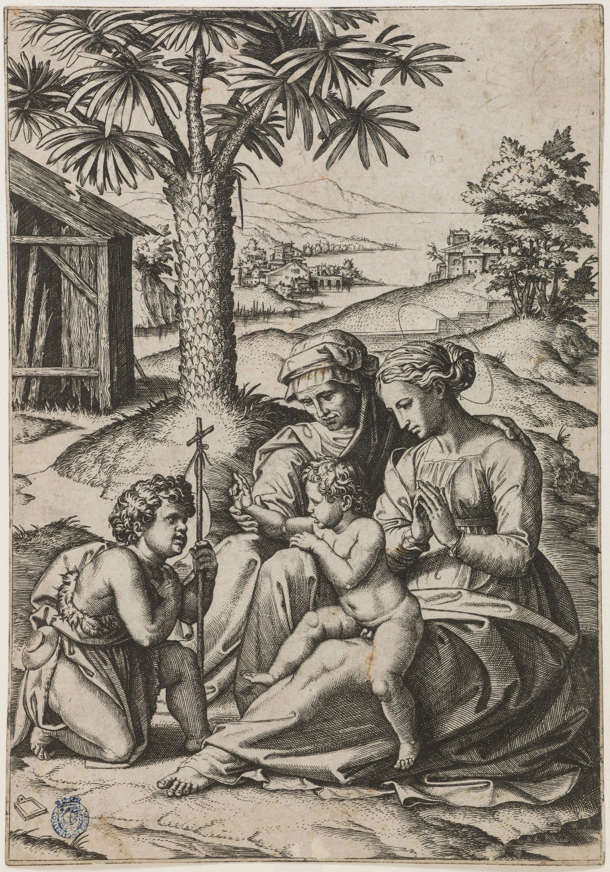 La Madone de l'Amour divin - Raphaël Sanzio - Réproduction huile sur toile