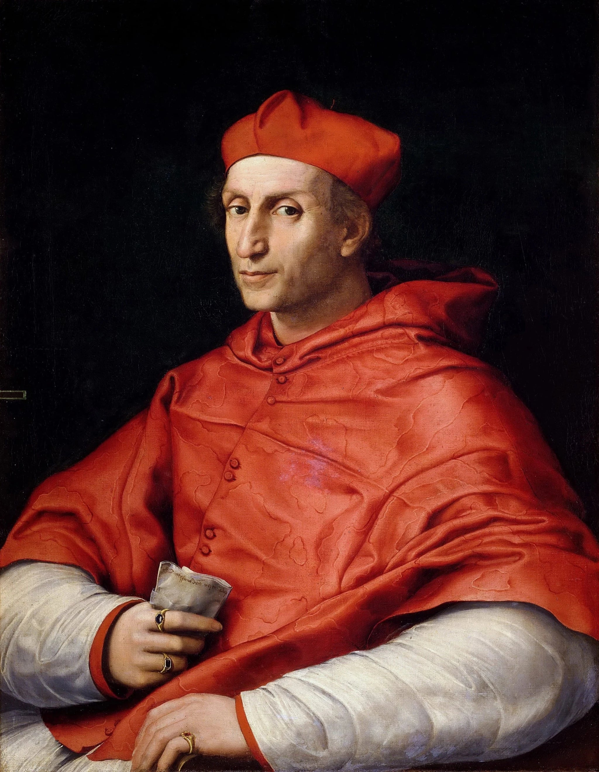 Portrait du cardinal Bibbiena - Raphaël Sanzio - Réproduction huile sur toile