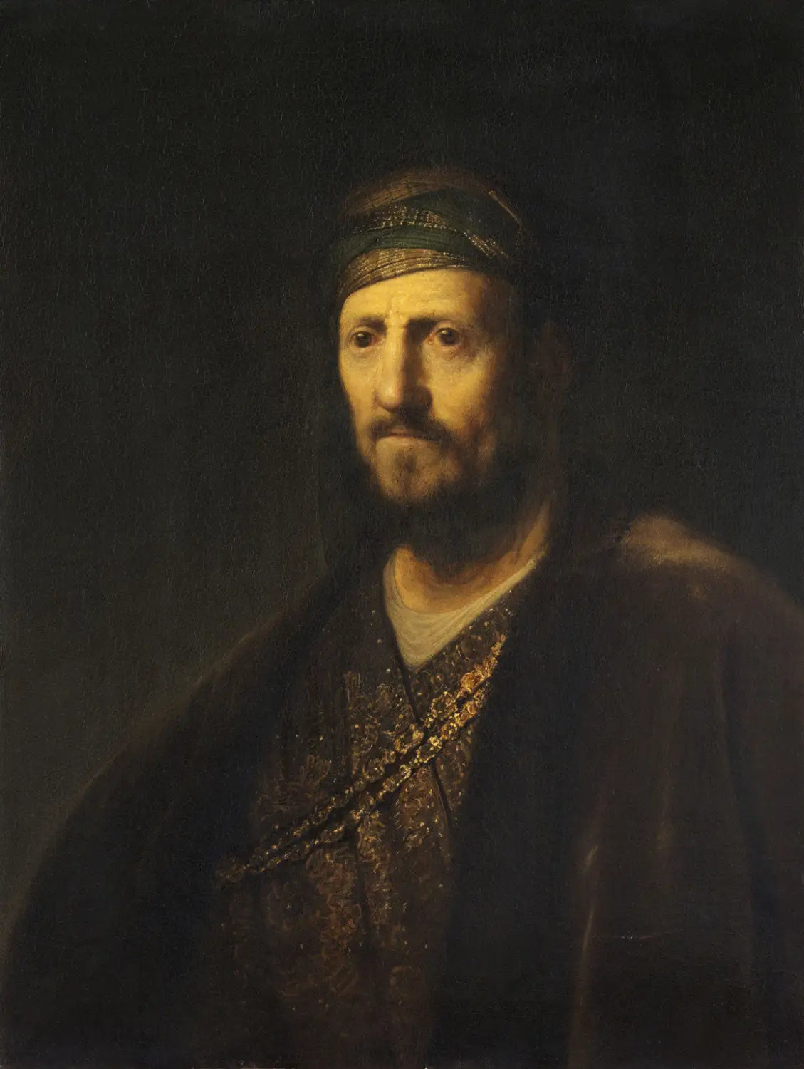 Buste d'homme en costume oriental - Rembrandt image 1 reproduction réalisée par Alpha Reproduction