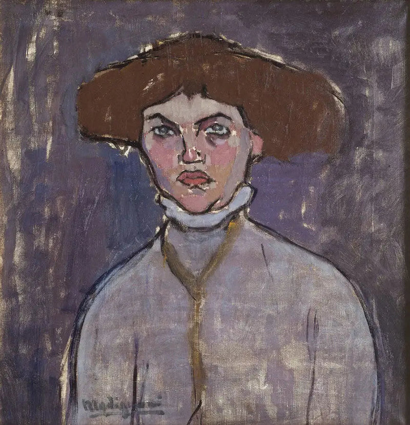 若い女性の胸像 - アメデオ・モディリアーニ
