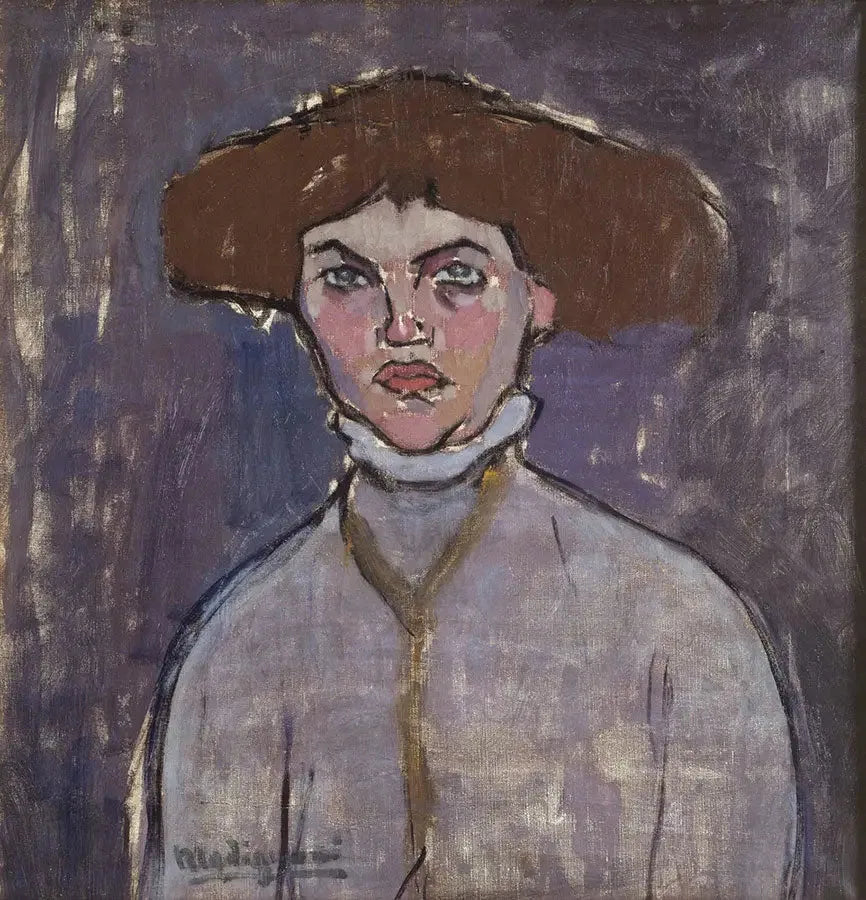 若い女性の胸像 - アメデオ・モディリアーニ