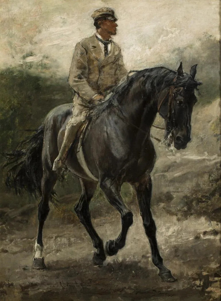 Caballo árabe del conde Bobrinski - Francisco Pradilla y Ortiz