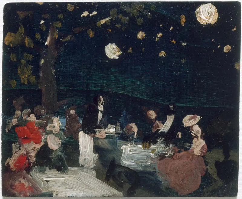 日本の提灯とともに夜のカフェ - ロバート・ヘンリー

Source:
Café de nuit avec lanternes japonaises - Robert Henri