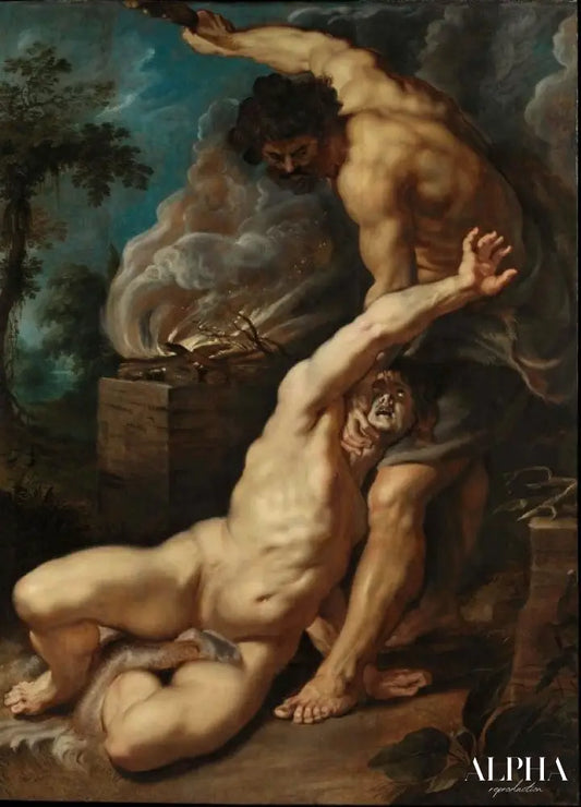 Caïn tuant Abel - Peter Paul Rubens | Peinture baroque emblématique - Reproductions de tableaux et peintures haut de gamme