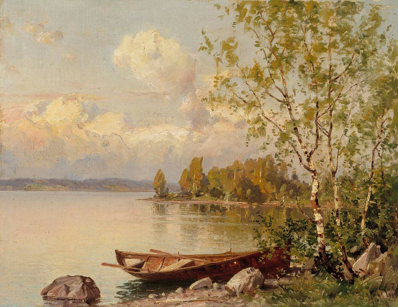 Calme soir d’été, vue du Häme - Hjalmar Munsterhjelm