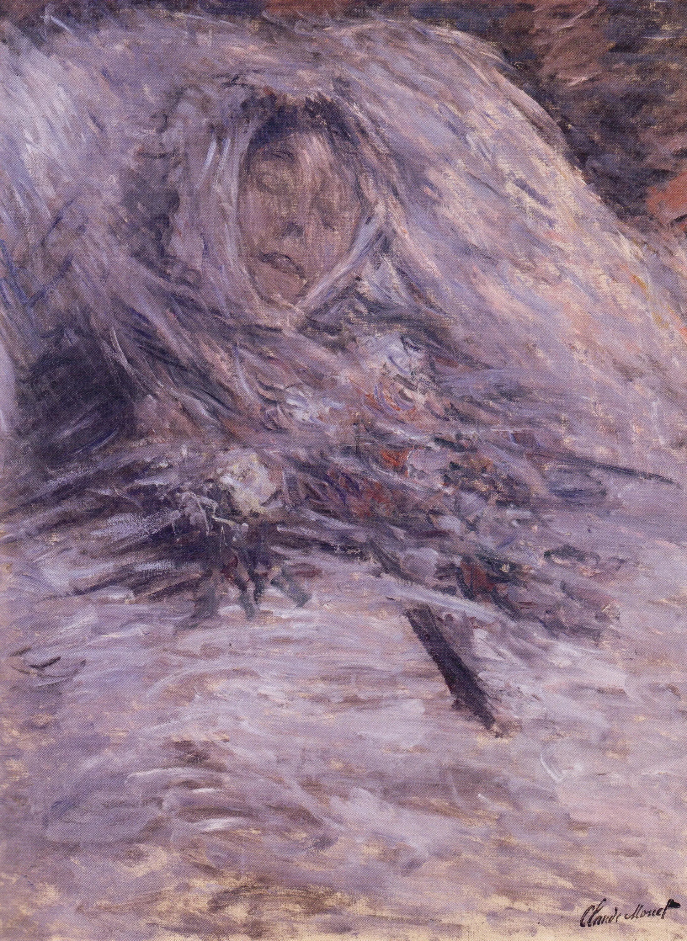 Reproduction du tableau « Camille sur son lit de mort - Claude Monet » par Alpha Reproduction en peinture à l’huile