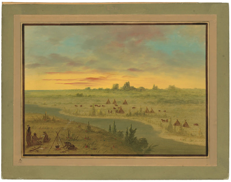ジョージ・キャトリンによる夕暮れ時のパーニーインディアンのキャンプ

Source:
Campement des Indiens Pawnee au coucher du soleil - George Catlin