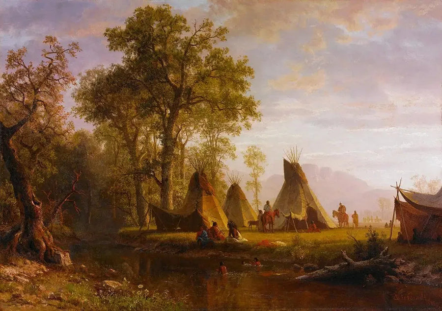 インディアンキャンプ、午後の終わり - アルバート・ビアスタット

Source:
Campement indien, fin d'après-midi - Albert Bierstadt