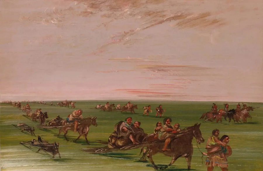 スー族のキャンプ移動式 - ジョージ・キャトリン

Source:
Campement mobile de la bande des Sioux - George Catlin