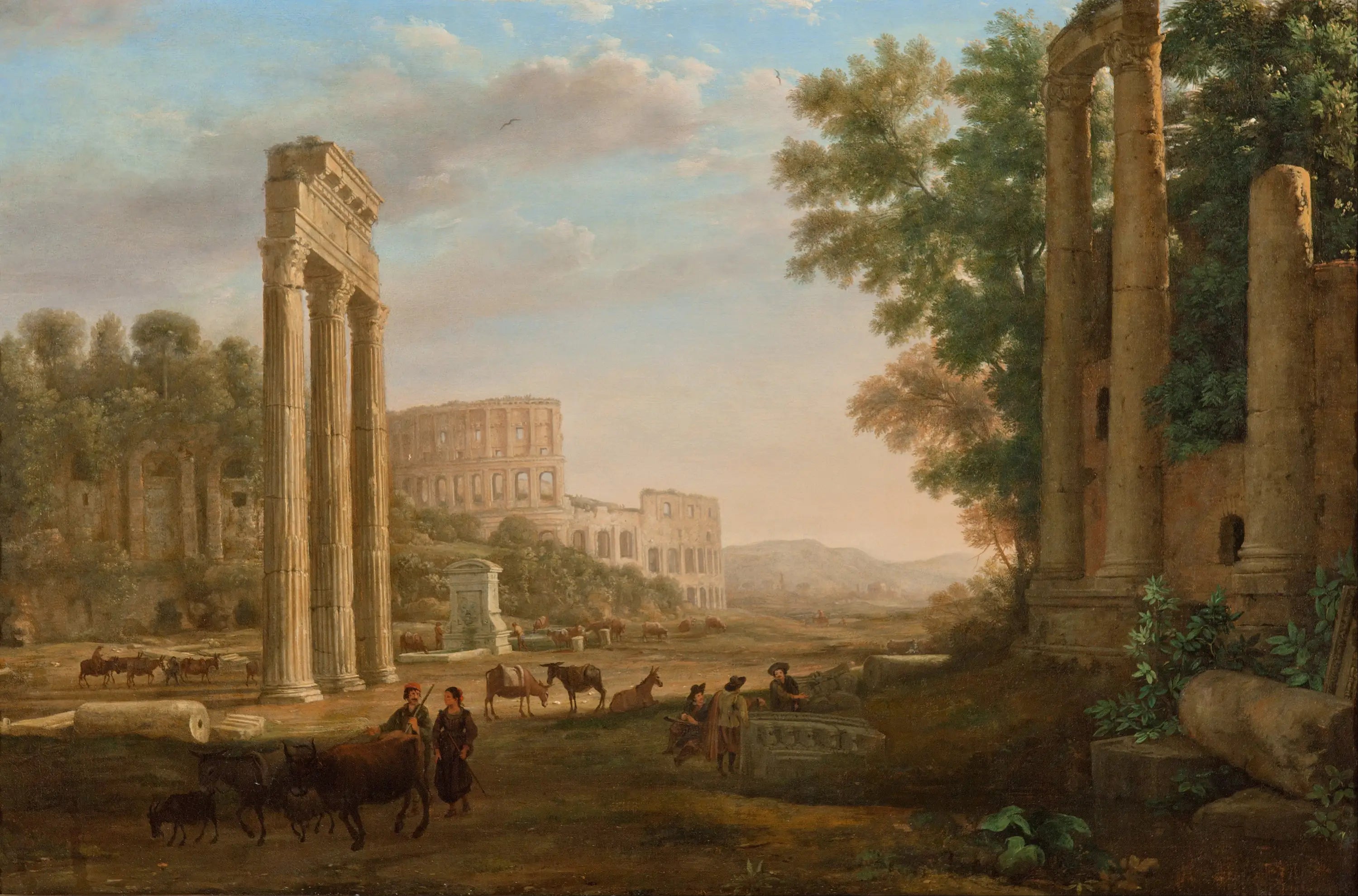 Capriccio avec les ruines du Forum romain - Claude Lorrain - Alpha Reproduction