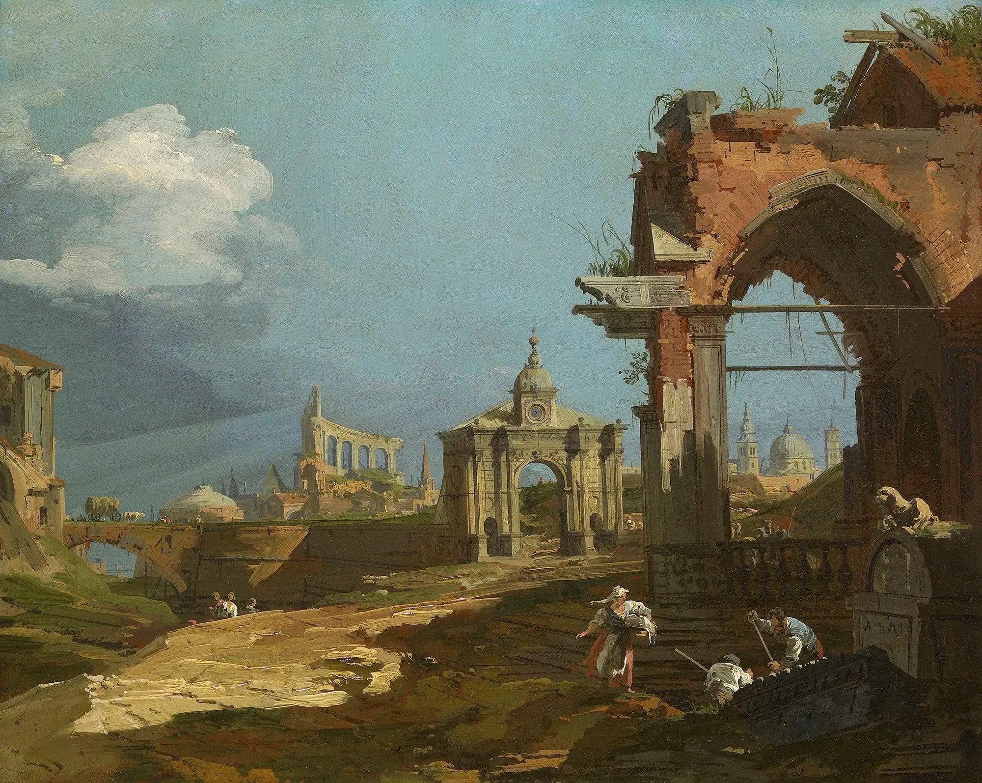 Capriccio avec un arc pointu - Canaletto - Alpha Reproduction