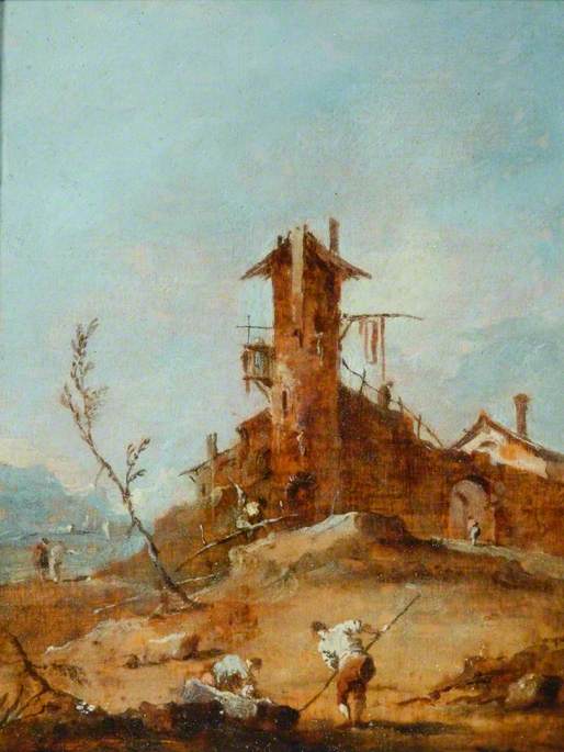 Capriccio - Francesco Guardi image 1 tableau peint à l’huile sur toile