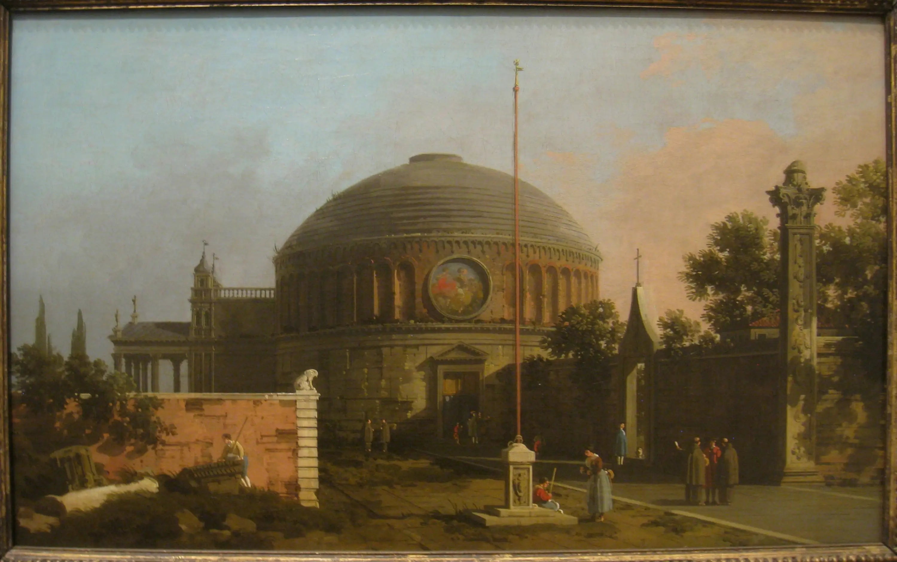 Capriccio: une église circulaire avec dôme - Canaletto - Alpha Reproduction