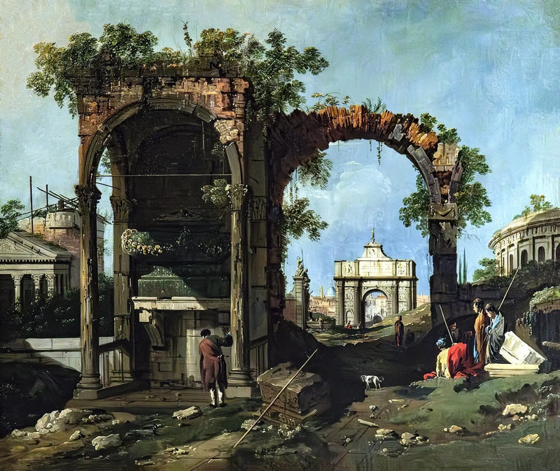 古典的な遺跡と建物を描いたカプリッチョ - カナレット

Source:
Caprice avec ruines classiques et édifices - Canaletto