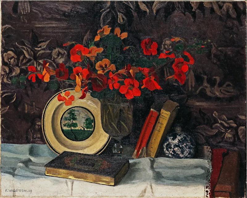 カプシーヌ、紫色の背景 - フェリックス・ヴァロトン

Source:
Capucines, fond violet - Félix Vallotton
