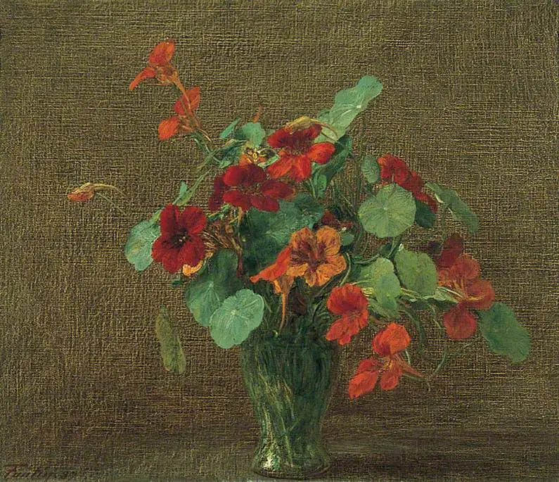 カプシーヌ - アンリ・ファンタン＝ラトゥール

Source:
Capucines - Henri Fantin-Latour