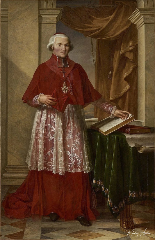 Cardinal Fesch archevêque de Lyon Grand aumônier de l’Empire - Charles Meynier Reproductions de tableaux à la peinture