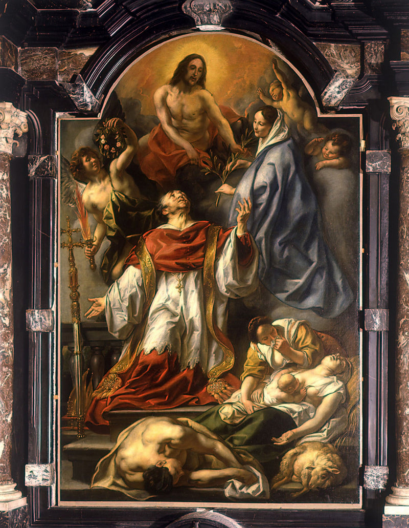 Carolus Borromeus intercède pour les pestiférés - Jacob Jordaens