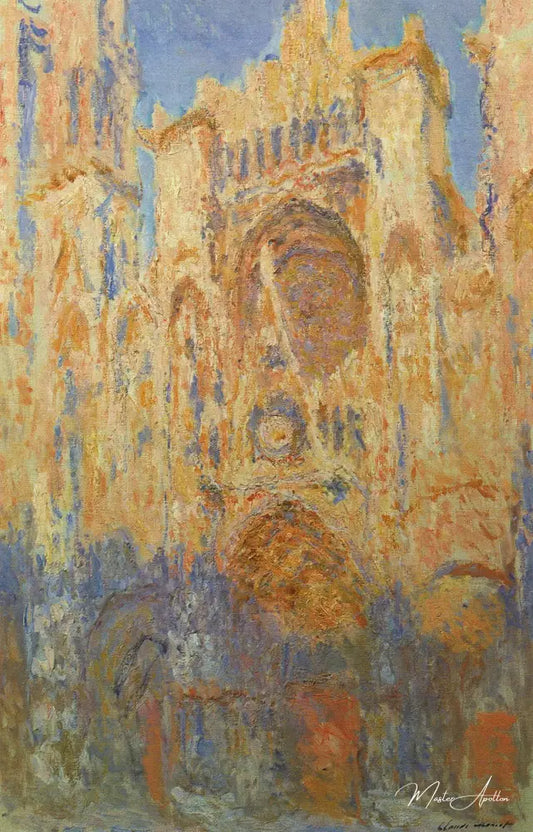 Cathédrale de Rouen. Effet de soleil (Fin de journée) - Claude Monet - Reproductions de tableaux et peintures haut de gamme