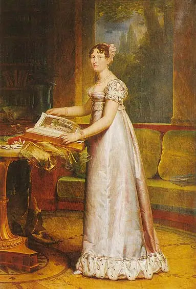 Catherine-Frédérique-Sophie-Dorothée de Wurtemberg, reine de Westphalie (1783-1835) - François Gérard image 3 tableau peint à l’huile sur toile