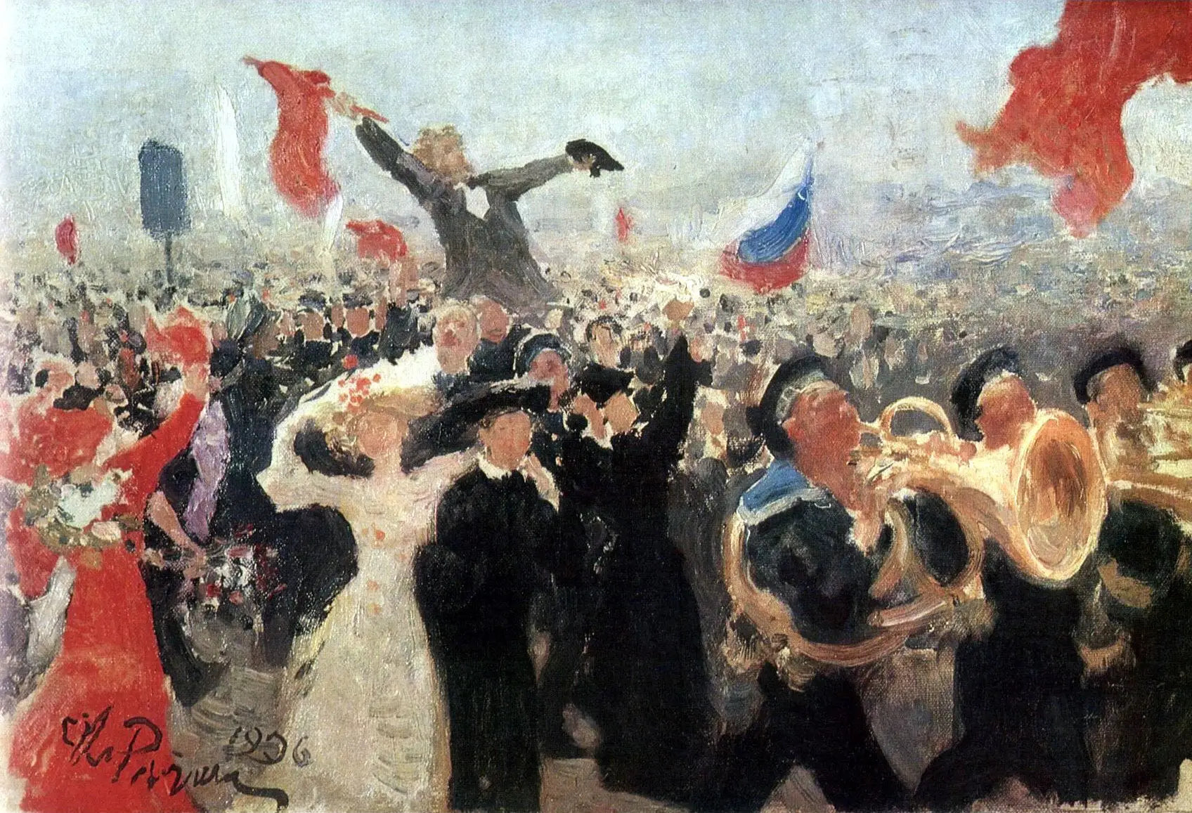 Célébration du Manifeste du 17 octobre 1905 - Ilya Repin - Alpha Reproduction