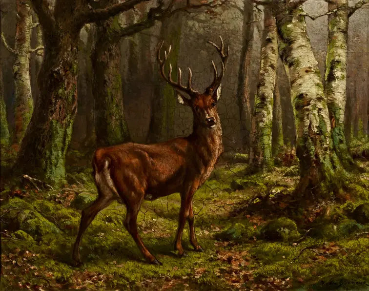 Cerf dans les bois - Rosa Bonheur image 1 reproduction réalisée par Alpha Reproduction
