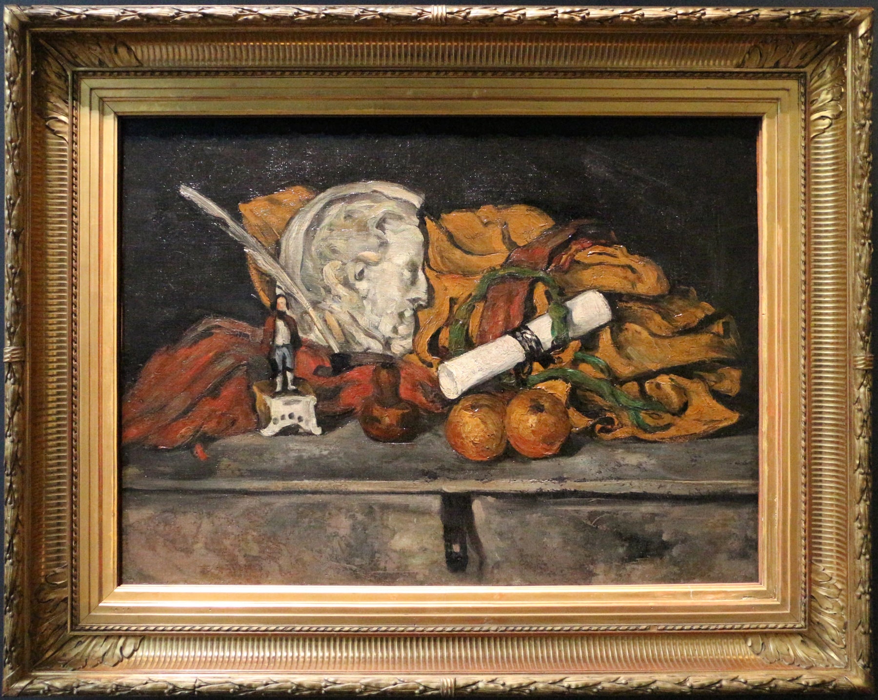 Les Accessoires de Cézanne, 1872, photographie de la toile encadrée au musée d’Orsay – reproduction peinture à l’huile sur toile