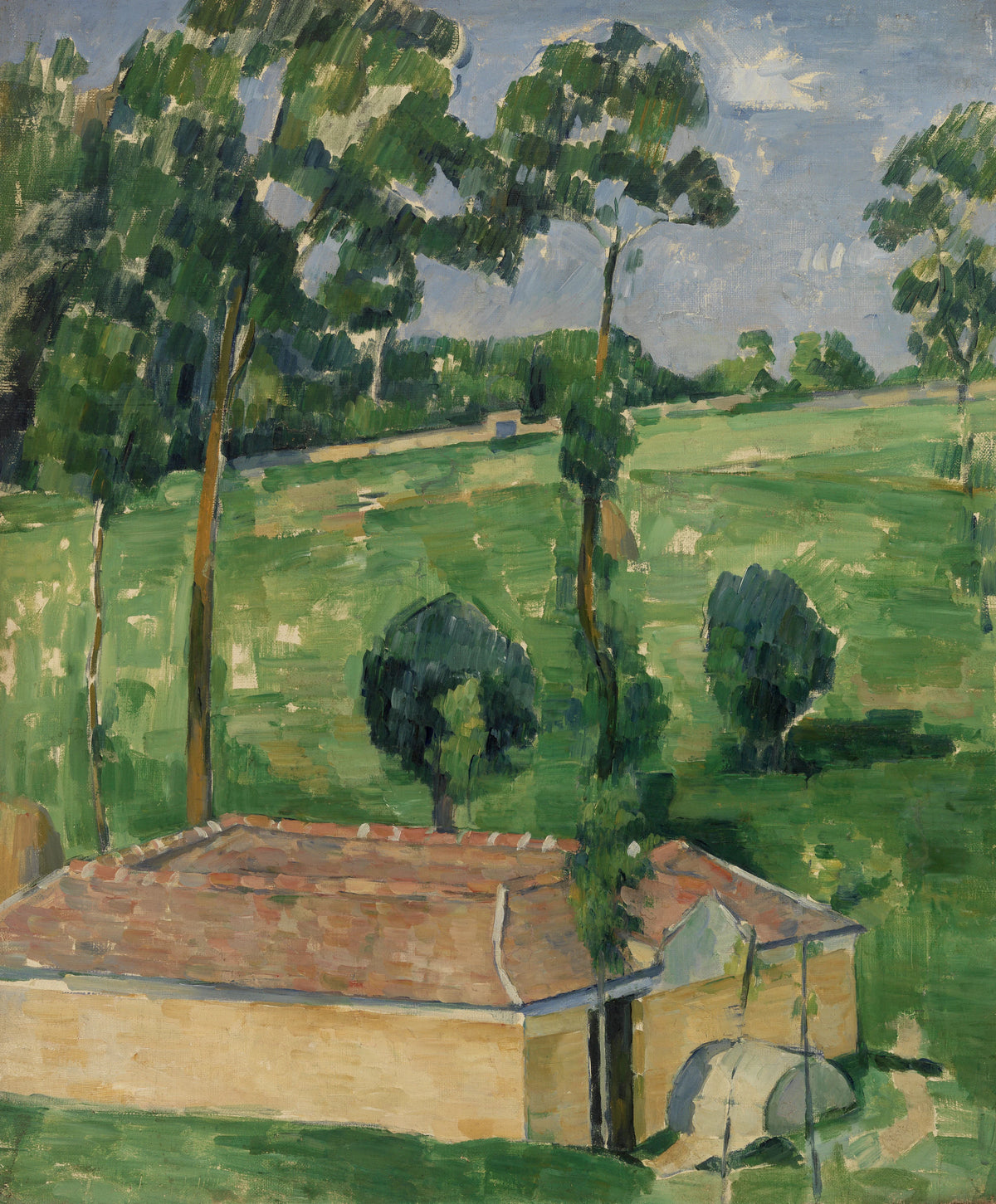 The Water Pipe, circa 1879 - (ウォ Paul Cézanne