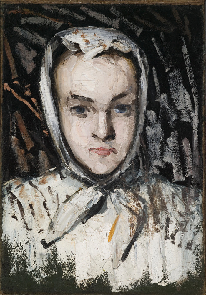 画家の妹マリー セザンヌの肖像、1866 -1867 - Paul Cézanne