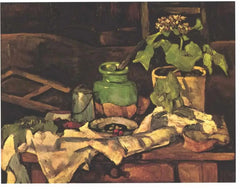 テーブルの上の植木鉢、1878 -1880 - Paul Cézanne