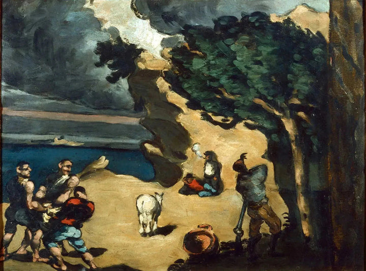 盗賊とロバ The Thieves and the Donkey, circa 187 Paul Cézanne