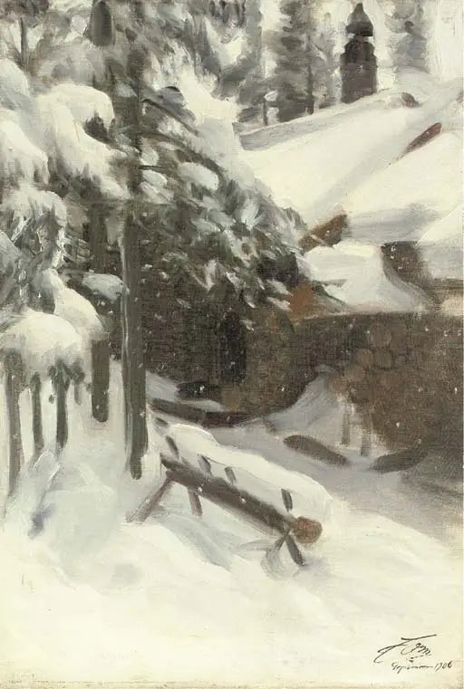 雪の中のゴプスモルの山小屋 - アンダース・ゾーン

Source:
Chalet Gopsmor sous la neige - Anders Zorn