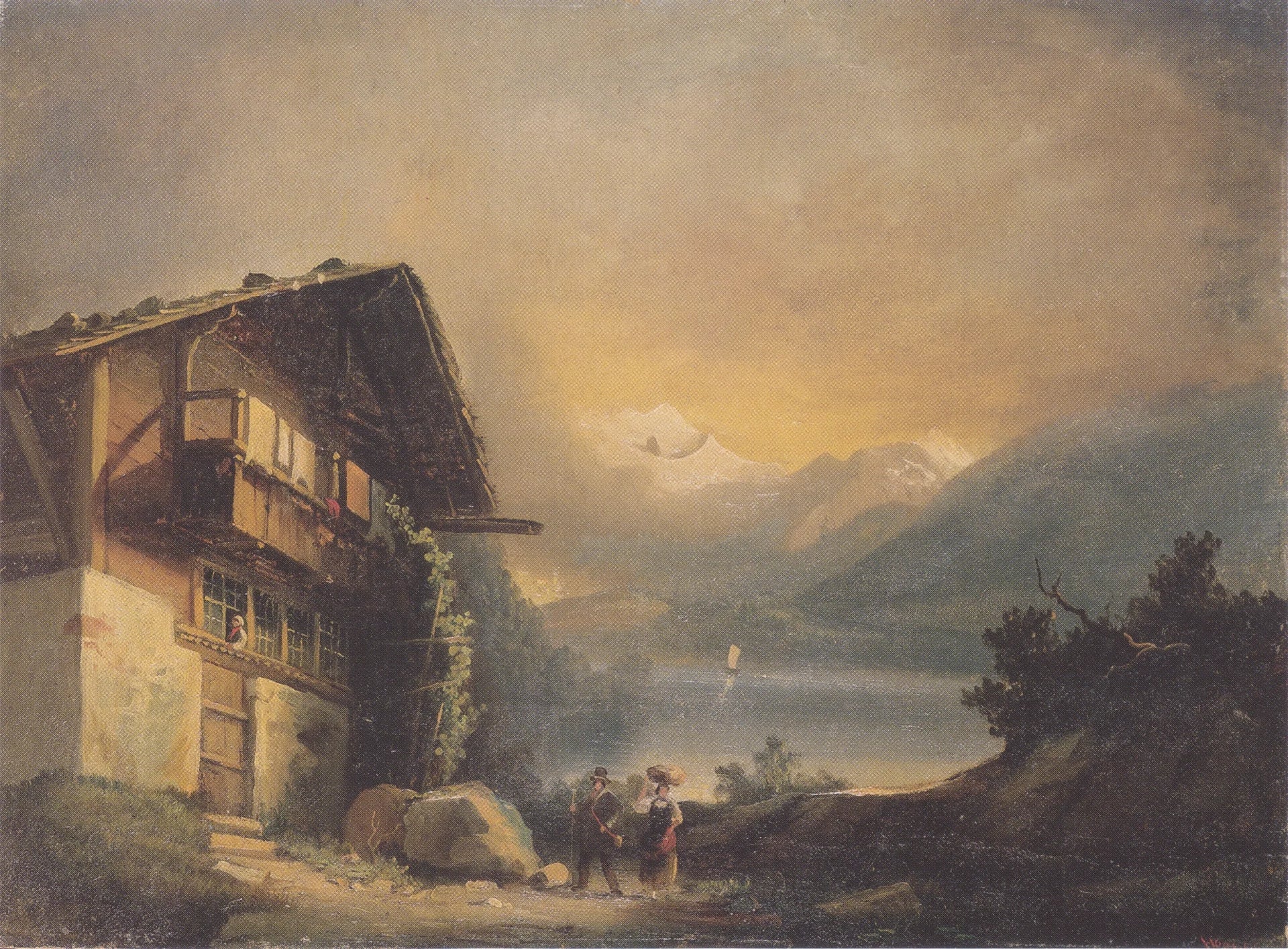 Chalet in Hilterfingen - Ferdinand Hodler image 1 reproduction artisanale de tableau