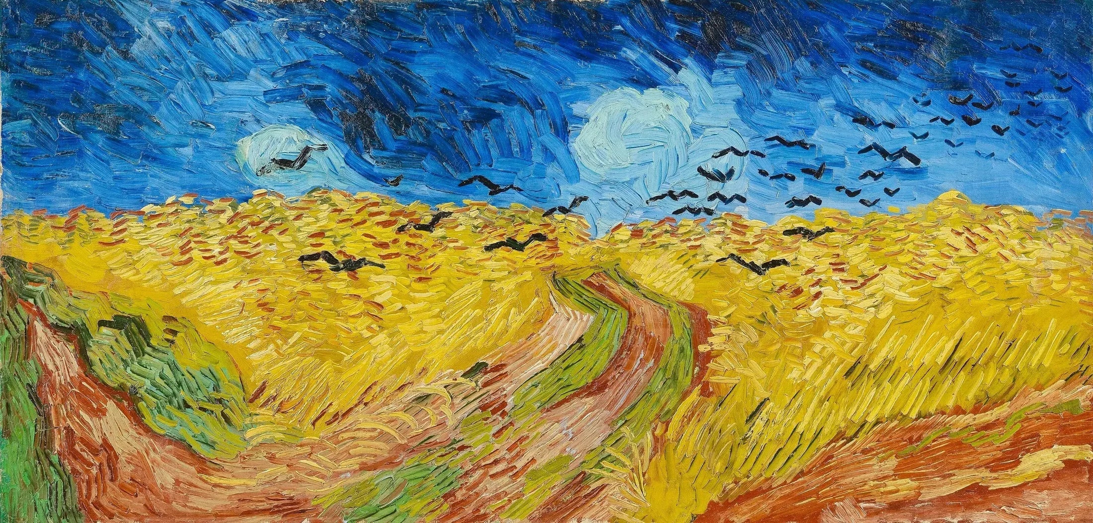 Champ de blé aux corbeaux - Vincent van Gogh image 1 tableau peint à l’huile sur toile