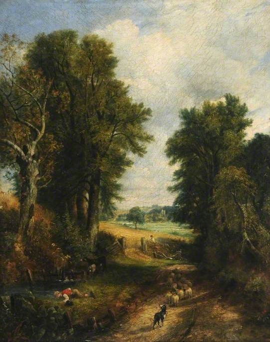 Champ de maïs (chemin de campagne) - John Constable - Alpha Reproduction
