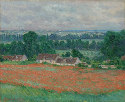 Reproduction du tableau « Champs de coquelicots à Giverny - Claude Monet » par Alpha Reproduction en peinture à l’huile
