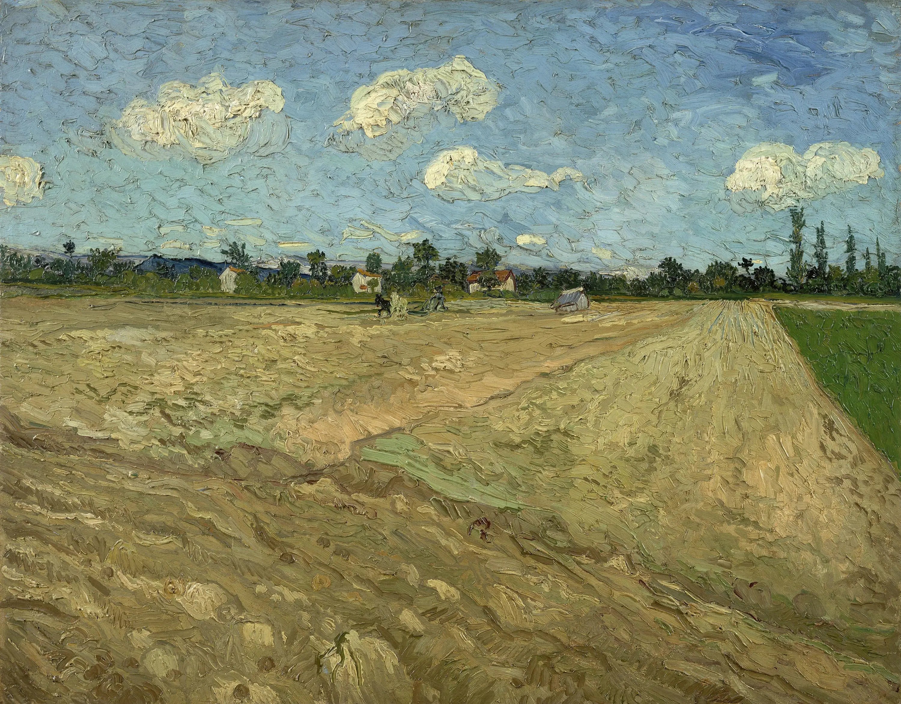 Champs labourés - Vincent van Gogh image 1 reproduction artisanale de tableau