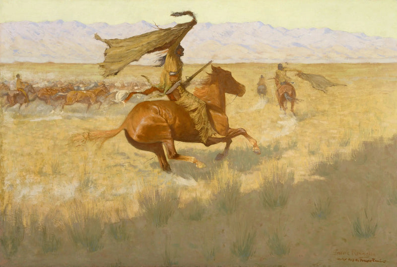 所有者の変更（ラ・ブスクラード；馬泥棒） - フレデリック・レミントン

Source:
Changement de propriétaire (La Bousculade ; Voleurs de chevaux) - Frederic Remington