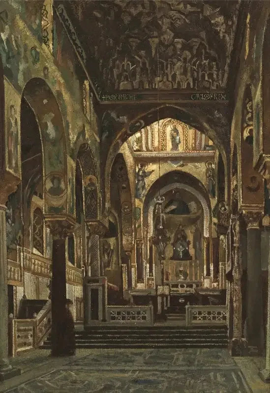 パラティーナ礼拝堂、パレルモ - フレデリック・レイトン

Source:
Chapelle Palatine, Palerme - Frederic Leighton