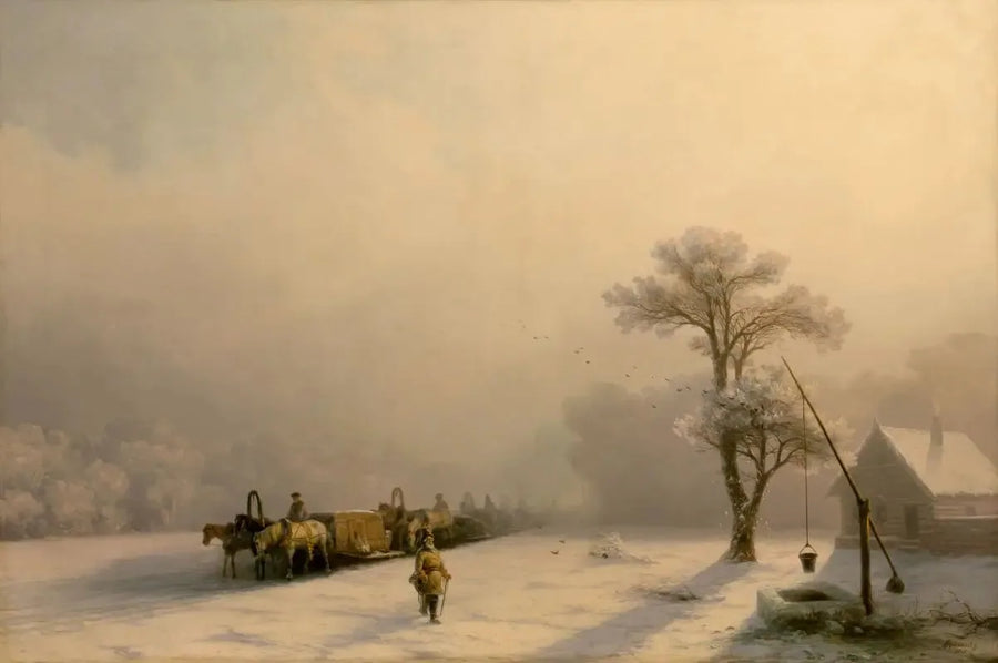 冬の馬車の旅 - イワン・アイヴァゾフスキー

Source:
Chariots d'hiver en route - Ivan Aïvazovski