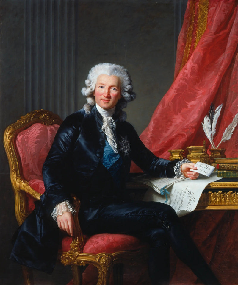 シャルル＝アレクサンドル・ド・カルオン（1734-1802） - エリザベス・ヴィジェ＝ルブラン

Source:
Charles-Alexandre de Calonne (1734-1802) - Élisabeth Vigée Le Brun