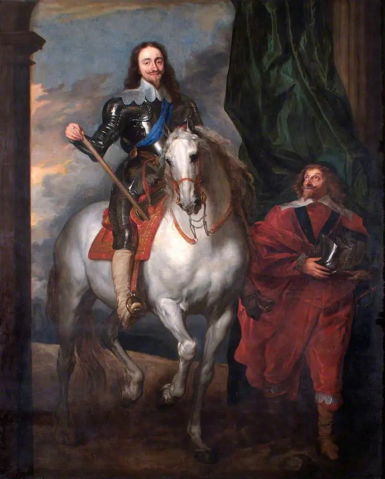 シャルル1世（1600-1649）、馬に乗ったサン＝アントワーヌ氏とともに - アントワーヌ・ヴァン・ダイク

Source:
Charles Ier (1600-1649), à cheval avec Monsieur de Saint-Antoine - Antoine van Dyck