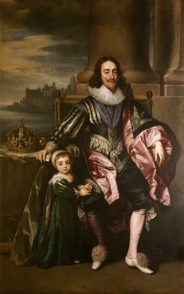シャルル1世（1600-1649）とプリンスチャールズ（1630-1685） - アントワーヌ・ヴァン・ダイク

Source:
Charles Ier (1600-1649) et le prince Charles (1630-1685) - Antoine van Dyck