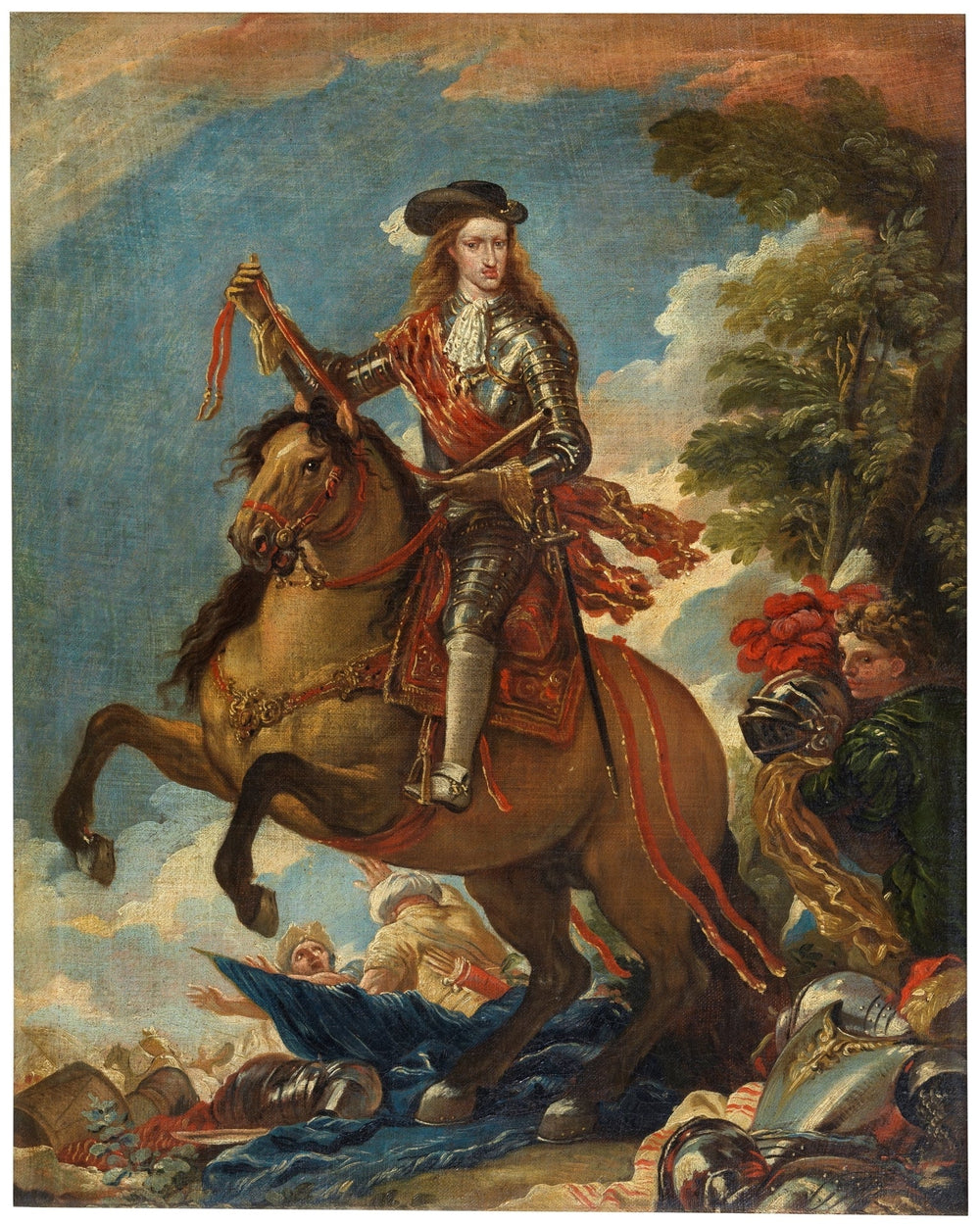 Charles II à cheval - Luca Giordano image 1 reproduction artisanale de tableau