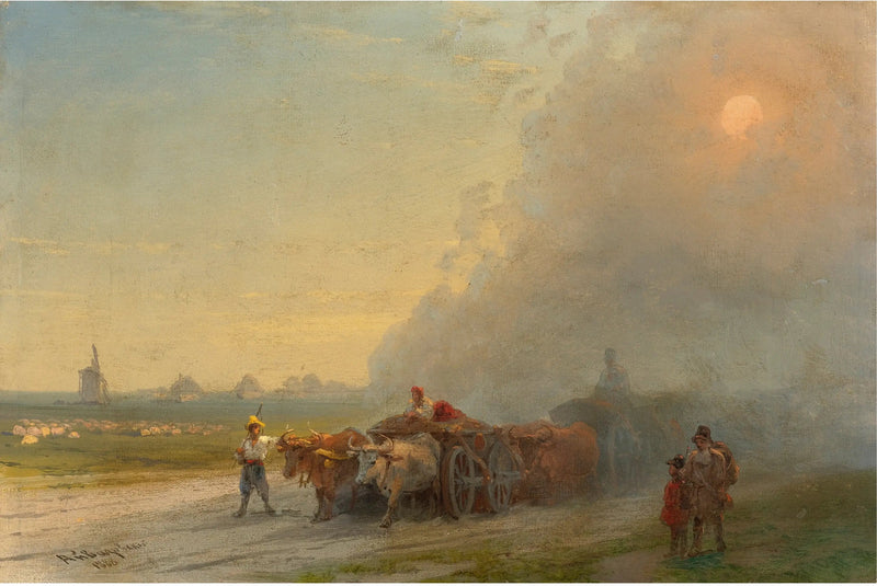 ウクライナのステップにいる牛の群れ - イワン・アイヴァゾフスキー

Source:
Chars à bœufs dans la steppe ukrainienne - Ivan Aïvazovski